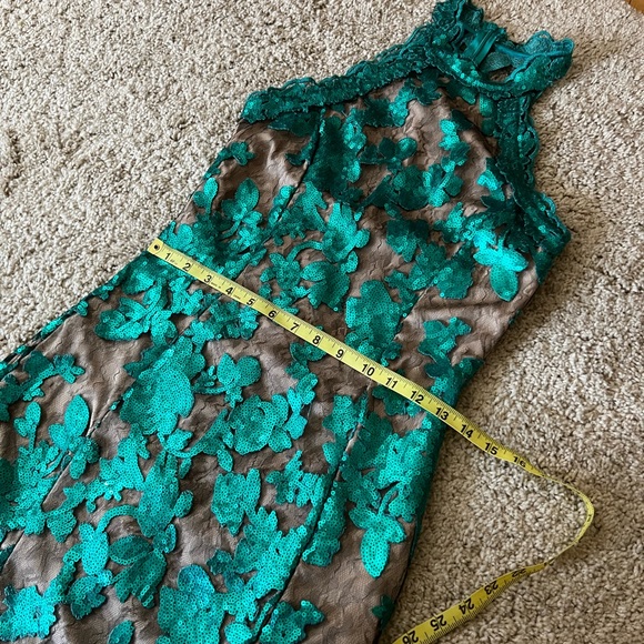 Sequin Green Cocktail Dress - Picture 13 of 16